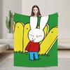 Couverture Polaire Simon Super Lapin Couverture Laine Légère Fine pour Chambre à Coucher Pièce de Tapis
