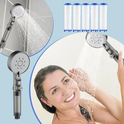 HydroBoost High Pressure 5-Mode Filtered Shower Head, HydroBoost Shower Head - KYD's Choice