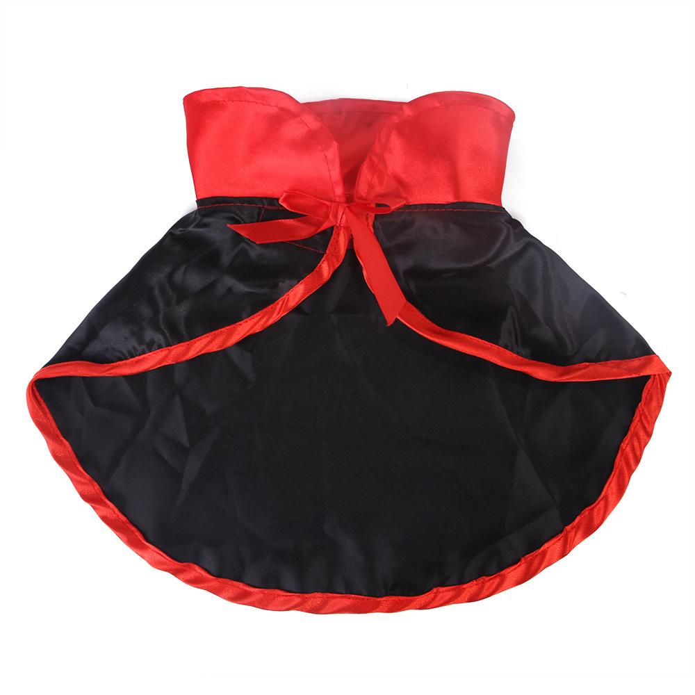 Cloth Halloween Pet Cloak Black/Red Dog Witch Costume Pet Witch Cloak Add Halloween Atmosphere