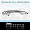 Priprilod Chrome Outside Door Handle Front Driver Side Compatible with Kia Sorento 2016-2020# 82651-C5010 82652-C5010