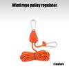 Wind Rope Pulley Adjuster with Load-bearing Buckles Highly Reflective Rope Zinc Alloy Pulley Outdoor Camping Tent Canopy Adjustable Non-slip