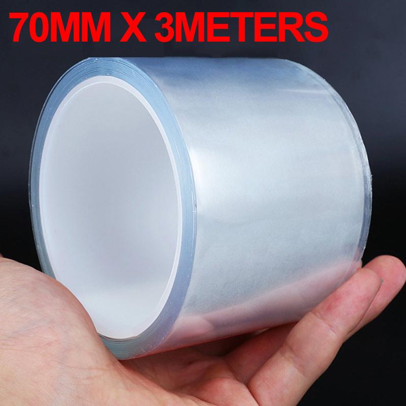 SEAMETAL Car Stickers Door Edge Protector Universal Car Door Sill Sticker Anti Scratch Transparent Film Auto Threshold Guard Interior Mirrors 6