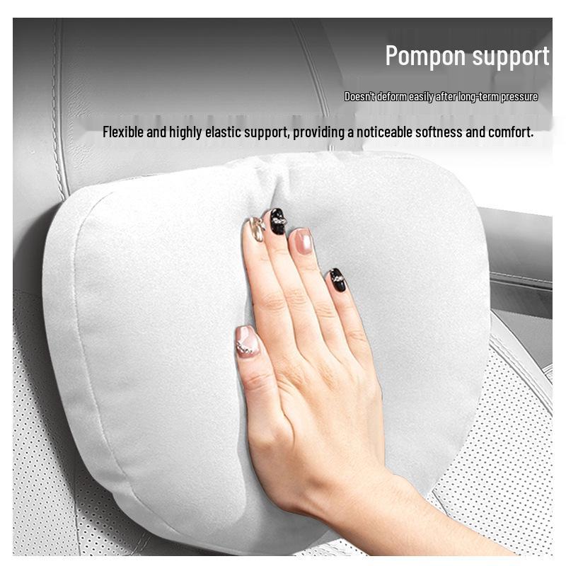 Suede Plush Neck Pillow & Lumbar Support for Foton T5/Xinghai V9/S7/X5 Yacht/Leiting Car Headrest