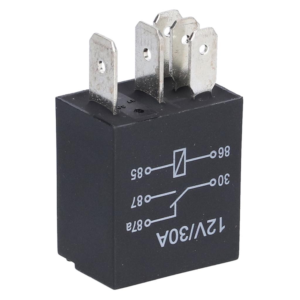 10Pcs Violet Relay 12V 30A Waterproof Set Kit for Automobile Fog Lamp Air Conditioner5 Pin
