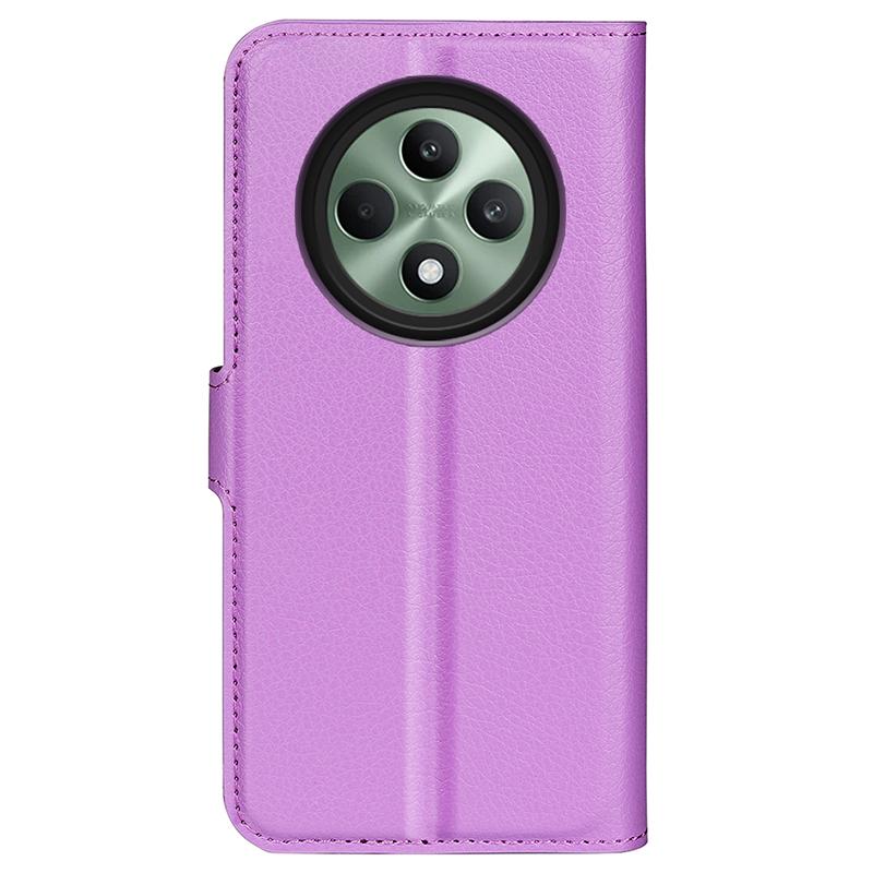 For Oppo Reno12 F 5G Phone Case Litchi Texture Anti-Drop Leather Wallet Cover