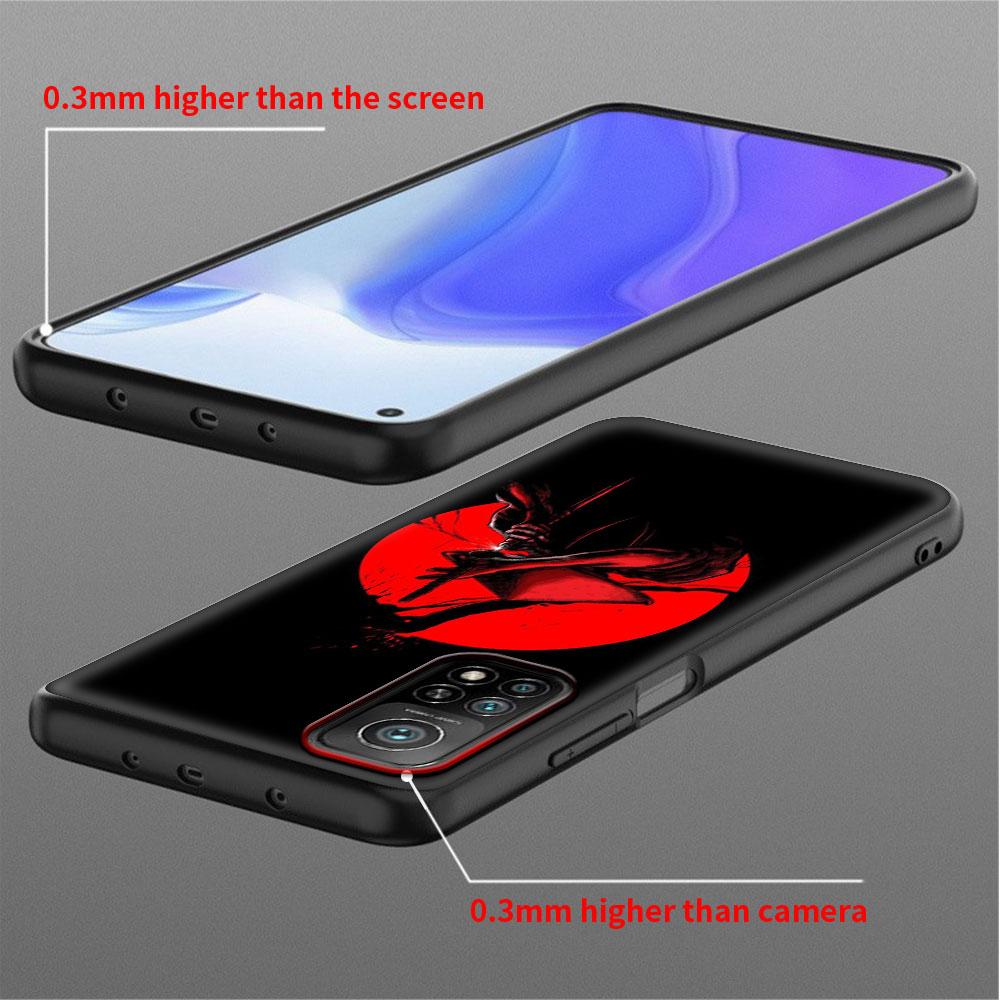 Landscape Ink Painting Japan Samurai Art Case For Xiaomi Mi Poco X3 NFC M4 M3 Pro F3 GT F1 11 Lite Note 10 11T 10T Phone Cover