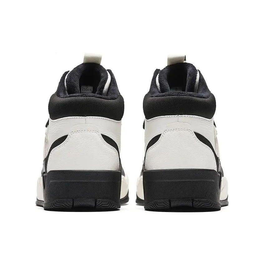 Anta C37 Series Fleece Lined Warm Non-Slip High-Top Skate Shoes Men Sneakers Black White 912348901-3