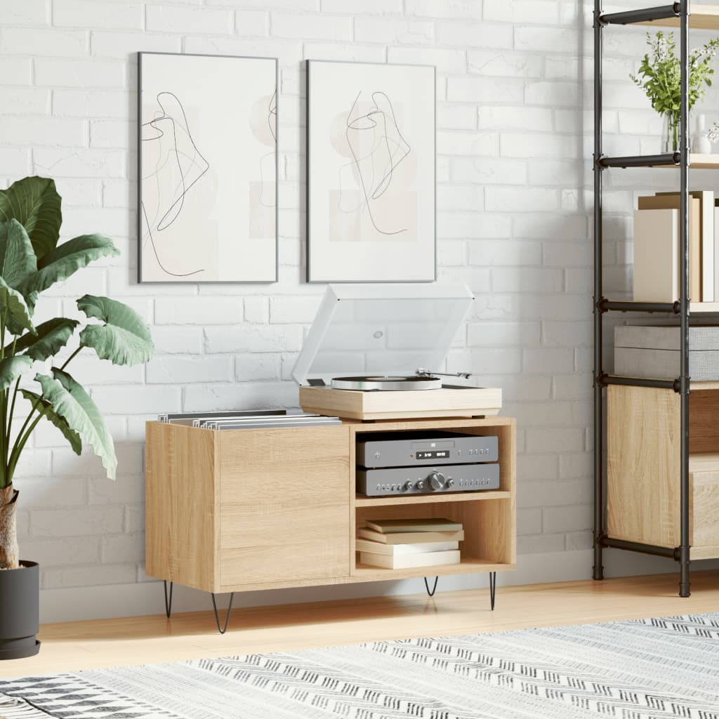 Record Cabinet in Sonoma Oak 85 x 38 x 48 cm Engineered Wood