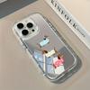 Sausage Dog Picture Mirror Phone Case Suitable for iPhone 17 16 15 14 13 12 11 Pro/Max/Plus Anti Drop and Shockproof Back Cover