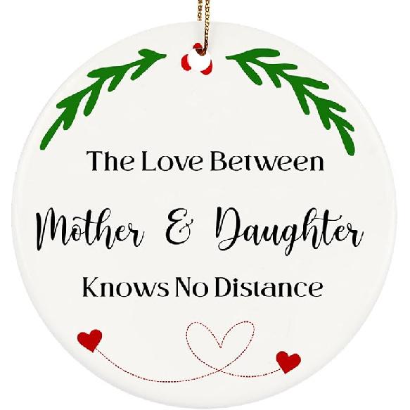 to My Daughter in Law Christmas Ornaments, Daughter-in-Law Christmas Ornament Gifts, Two-Side Printed 3'' Christmas Ornament for Christmas Tree,