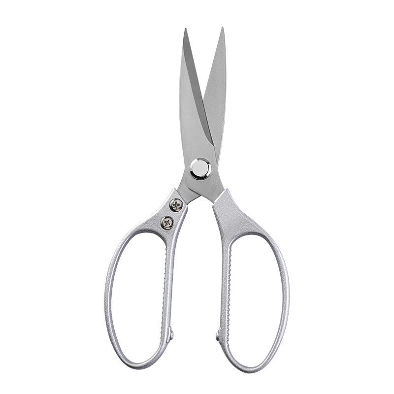 Multifunctional Stainless Steel Kitchen Scissors: Strong Aluminum Handle, SK5 Blades for Food & Chicken Bones