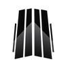 6PCS Glossy Black Pillar Posts Door Window Trim Decoration Stickers Fit For Toyota Fortuner / SW4 2016-    2024