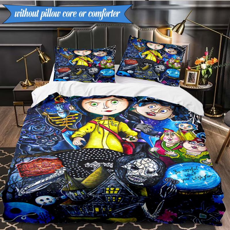Fantasy In horror mother 3pcs K-pop music group Bedding set,Ideal for Bedroom, Dormitory,Including Duvet Cover And 2pcs Pillowcases,Fan gifts