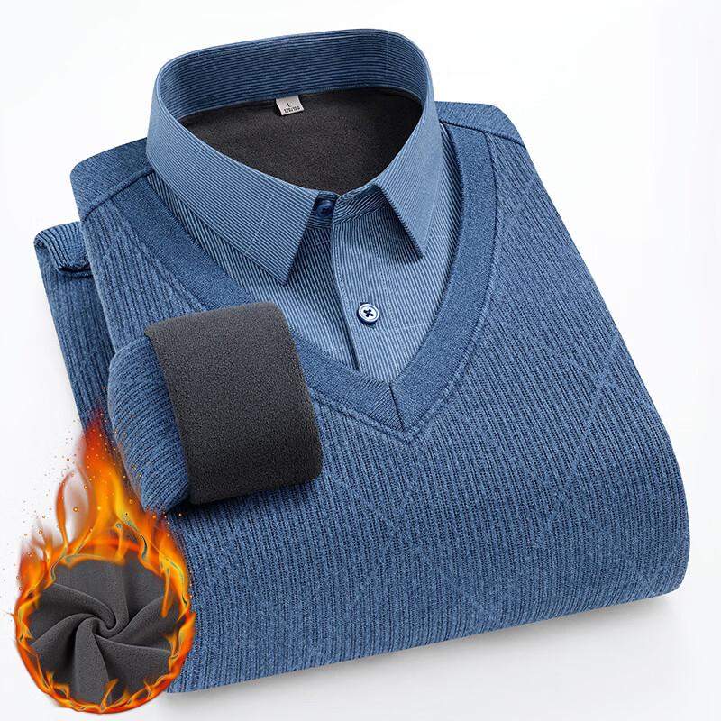 

Мужская термофутболка с длинным рукавом Ankelai, имитация двойки, флис L