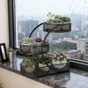 Fruit Basket Holder, Sturdy Iron Storage Tray, Fruit Bowl Stand Organizer for Snack Dining Table Counter Storing Fruits Veggies