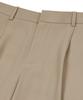 IRONYPORNO WHITELINE 86-Iro269 Monotone Parachute Wide Pants Light Beige