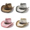 Ethnic Style Straw Hat With Wide Brim For Sun Protection And Breathability In Summer