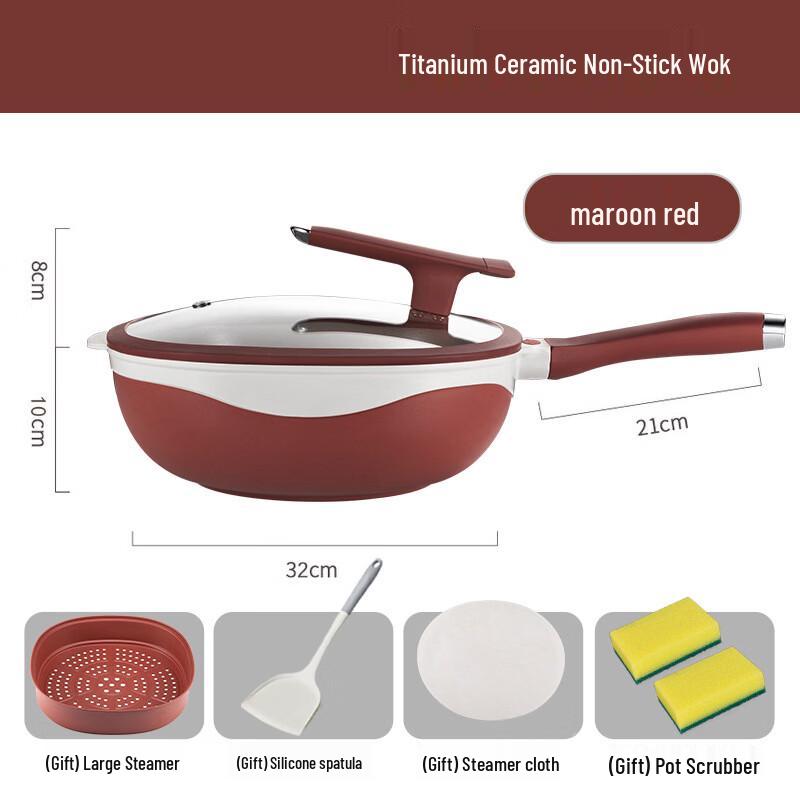 Handon Titanium Ceramic Non-stick Wok