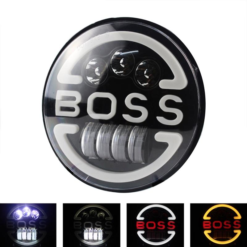 7 Inch Round 35W Total LED Headlights Hi/lo Beam Lamp for Wrangler 1