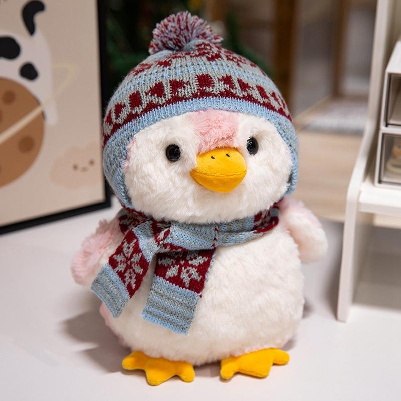 

Мультяшная Милая Шапка-Снежинка Кукла Пингвин Плюшевая Игрушка Шарф Шапка Кукла Маленький Пингвин Подарок Женщине 20cm 0.075kg