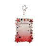 Shatterproof Acrylic ID Badge Holders Double Purpose Keychain Case for Fan Photos Gift Ideas & Everyday Carry Essential