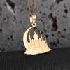 Quran Ayatul Kursi Round Stainless Steel Pendant Arabic God Messenger Necklace for Women Islamic Muslim Allah Amulet Jewelry
