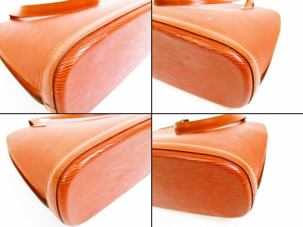 Authentic LOUIS VUITTON Epi Leather Brown Tote&Shoppers Bag Purse Lussac #6747 Refurbished