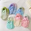 Women Anti Slip Pilates Socks Five Toe Silicone Non-Slip Yoga Sock Bandage Ballet Dance Ladies Fitness Sports Cotton Sock