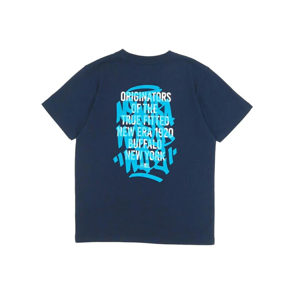 New Era Short Sleeve Youth Cotton Tee Size Exclusive To Boys and Stylish Streetwear UV Boys and Design Kids' T-Shirt, S/S (14683834 NER36K1394), Navy,