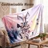 Custom Name Flannel Blanket,BLACKPINK Lightweight Warm Bed Blanket For Couch & Holiday Gift