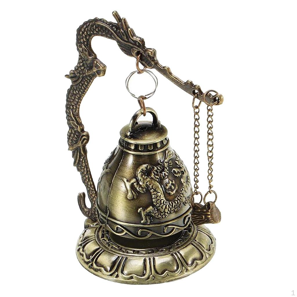 Fengshui Bell Blessing for Home Garden Desk Decor Length 7cm/2.76 Width Inch 12cm/4.72