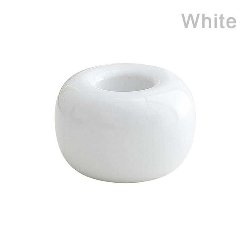 Ceramic Toothbrush Holder Home Multifunctional Mini Donuts Toothbrush Base Frame Storage Rack Bathroom Shower Tooth Brush Stand