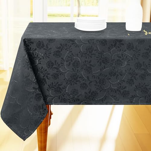 

Hapihappy Round Tablecloth Leaf Twig Diagram Polyester Tablecloth Rectangular For Banquet Hook Jacquard Table Cloth Waterproof 152cm(round)
