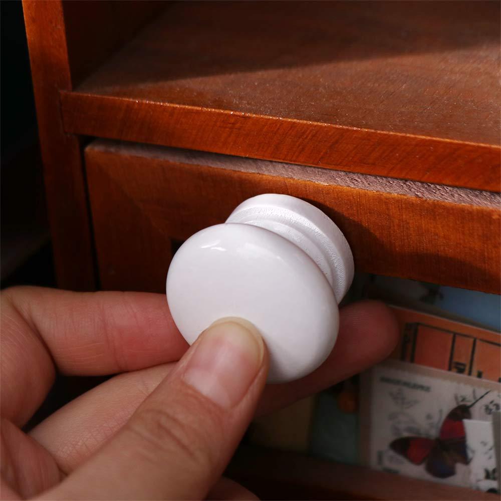 Rust-Resistant Walnut Wood Cabinet Knobs Polished Finish Dresser Furniture Door Knobs Cupboard