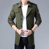 Spring Autumn Men Trench Coats Superior Quality Buttons Male Fashion Outerwear Jackets Windbreaker Plus Size 5XL