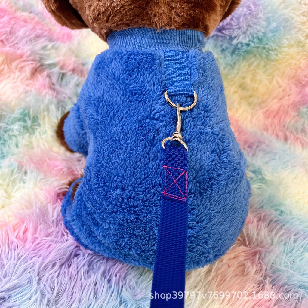 Autumn and winter new dog four-legged clothes small and medium-sized dogs can lead teddy cats