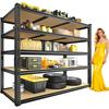 48" W Garage Shelving Heavy Duty 2800LBS Garage Storage Shelves, 5 Tier Adjustable Metal Shelving Unit 72" H X 48" W X 18" D