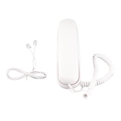 Corded Phone Support Pause Last Number Redial Wall Mountable Landline Telephone with Lighted Keys for Home Office White