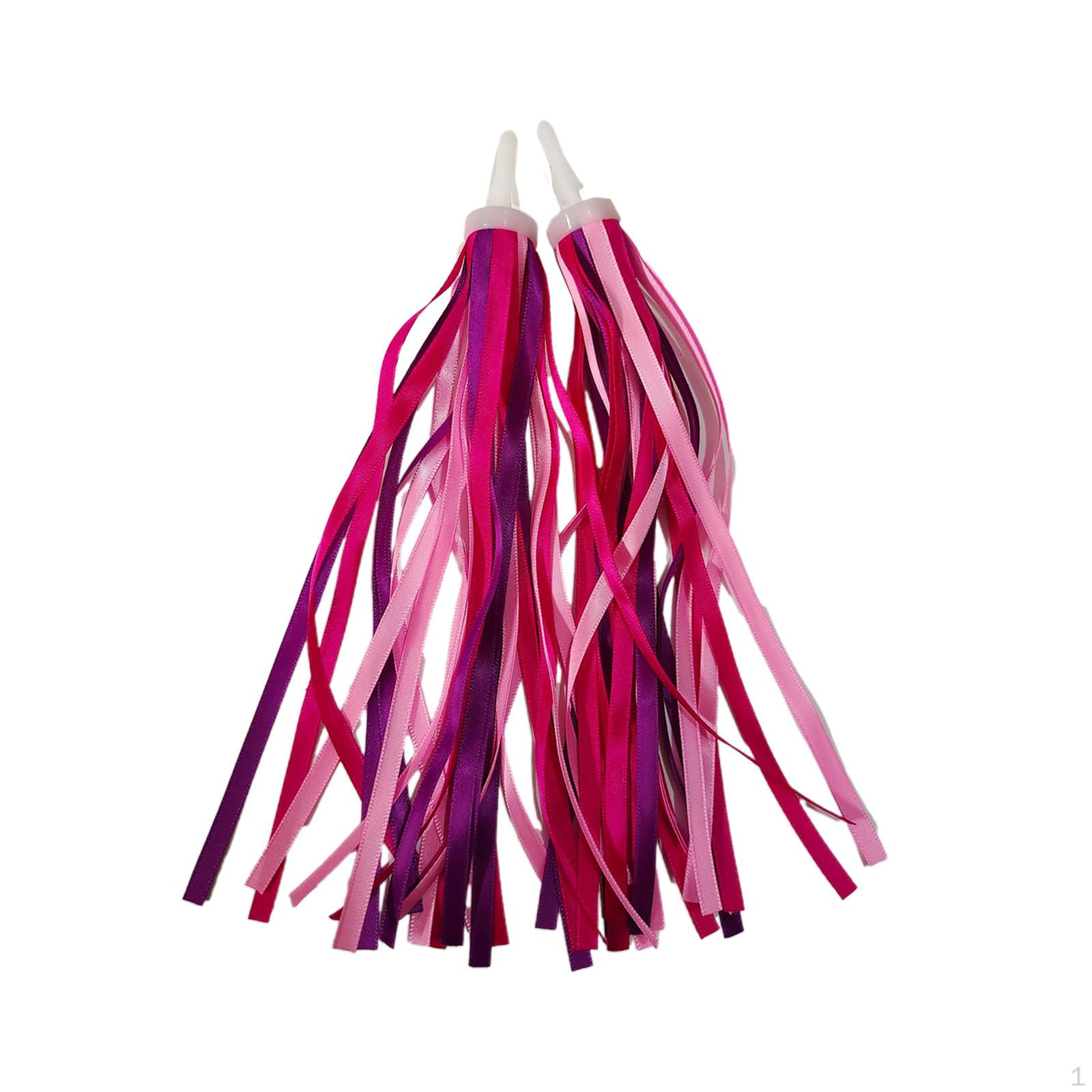 

2 аксессуара с кисточками на руле, ленты для ручек, ленты для велосипедной переноски Pink