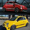 2 szt. Naklejki na linię drzwi bocznych samochodu Folia winylowa Naklejki stylizacyjne Akcesoria do tuningu samochodowego Dla Fiat Abarth 500 595 Chevaux Grande Punto