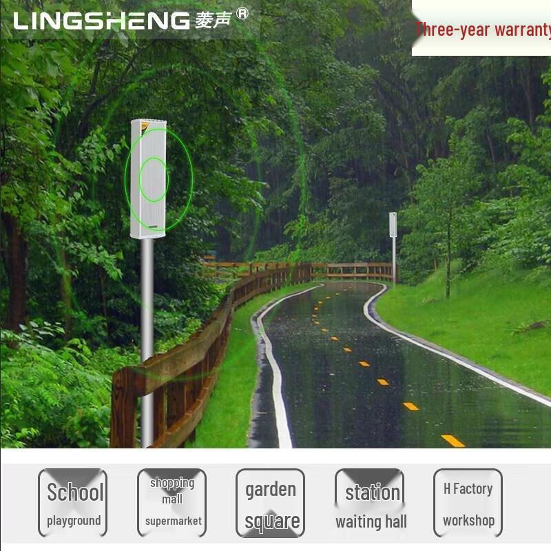 Lingsheng Outdoor PA Speaker & Amplifier Set CN Plug (adapter Included)