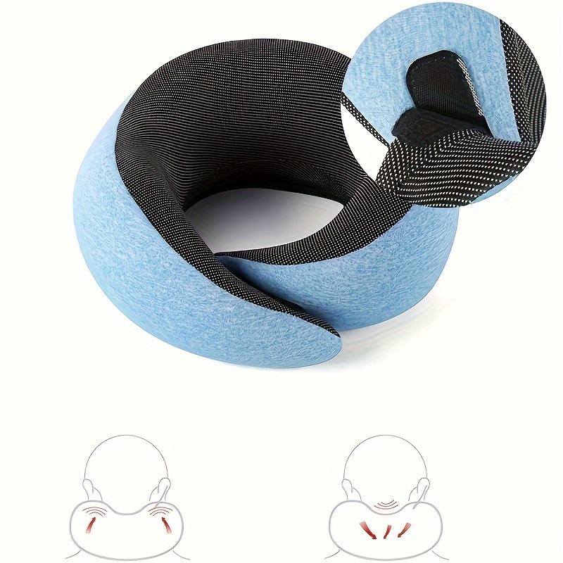1pc Comfortable Memory Foam Travel Pillow with Breathable Cover - Lightweight, Medium Firmness, Machine Washable - Perfect for Airplane, Office