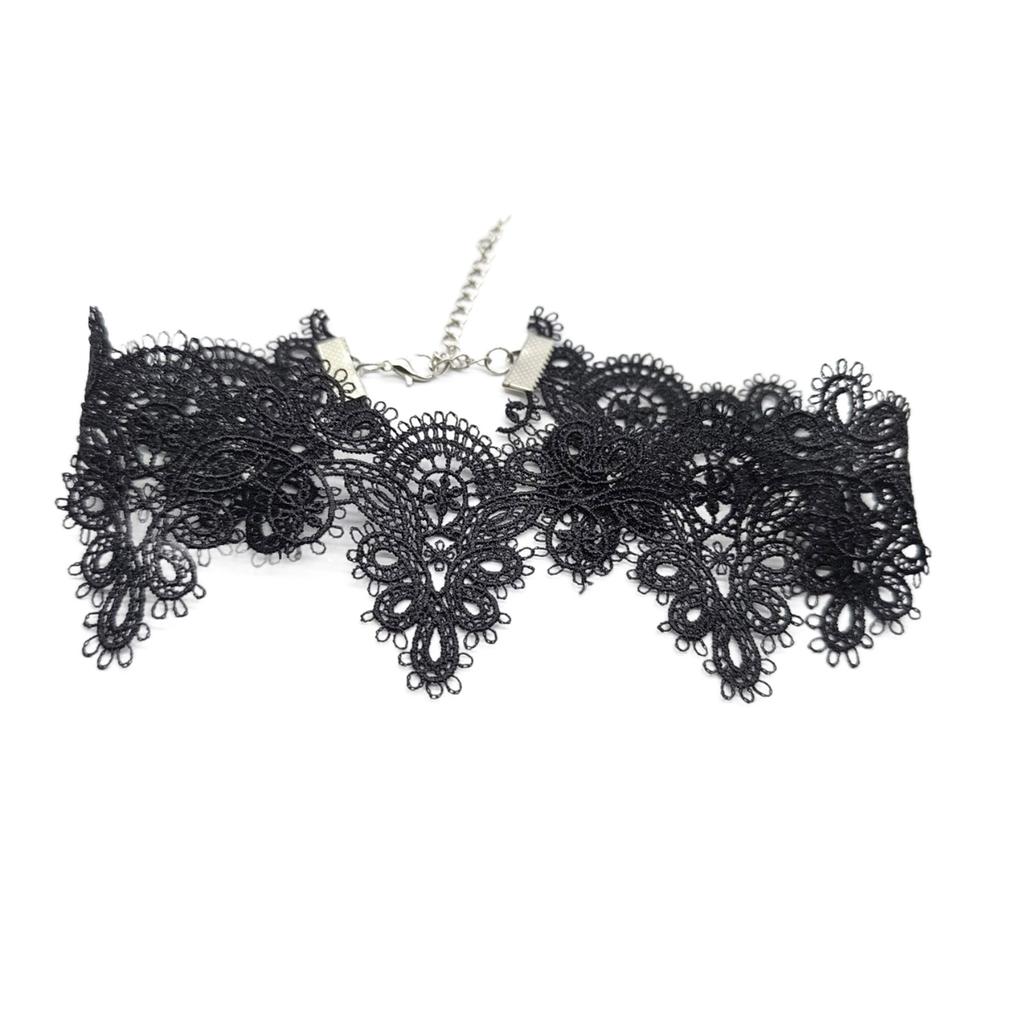 Colier scurt elegant din dantelă, bandă de gât, colier stilat, moale, confortabil, robust, casual, pentru doamne și femei stilate