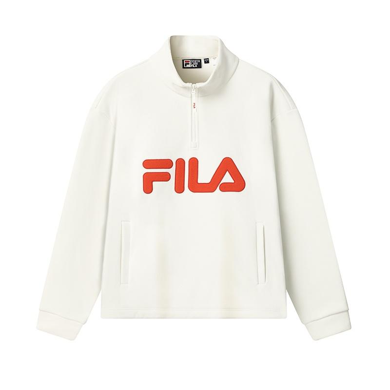

FILA Оригинальная Мода Простой Ретро Трендовый Удобный Универсальный Свободный Теплый Флисовый Пуловер Толстовка Мужская толстовка F11U549201FIV XL