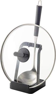 Yamazaki Tower Ladle   Pot Lid Stand Black 02249