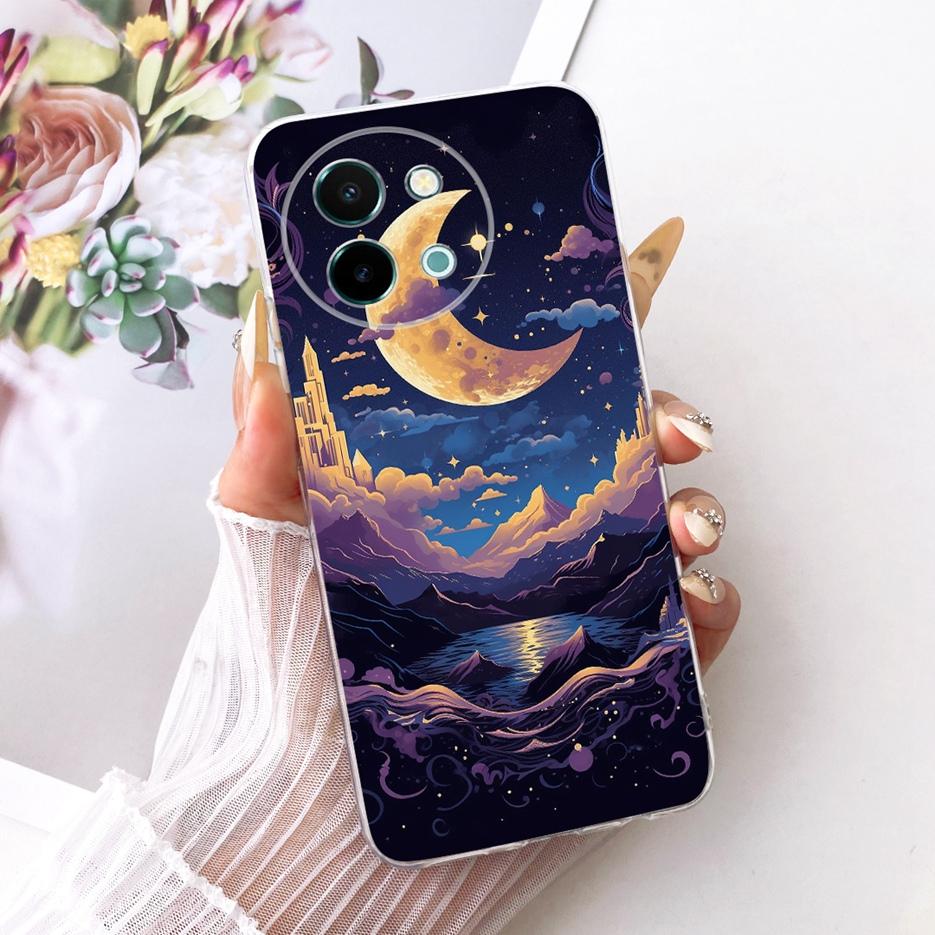 For Vivo Y38 5G Case Colorful Flowers Painted Cover Soft Slim Phone Case For Vivo Y58 5G V2355 Y 38 VivoY38 VivoY58 Fundas Coque