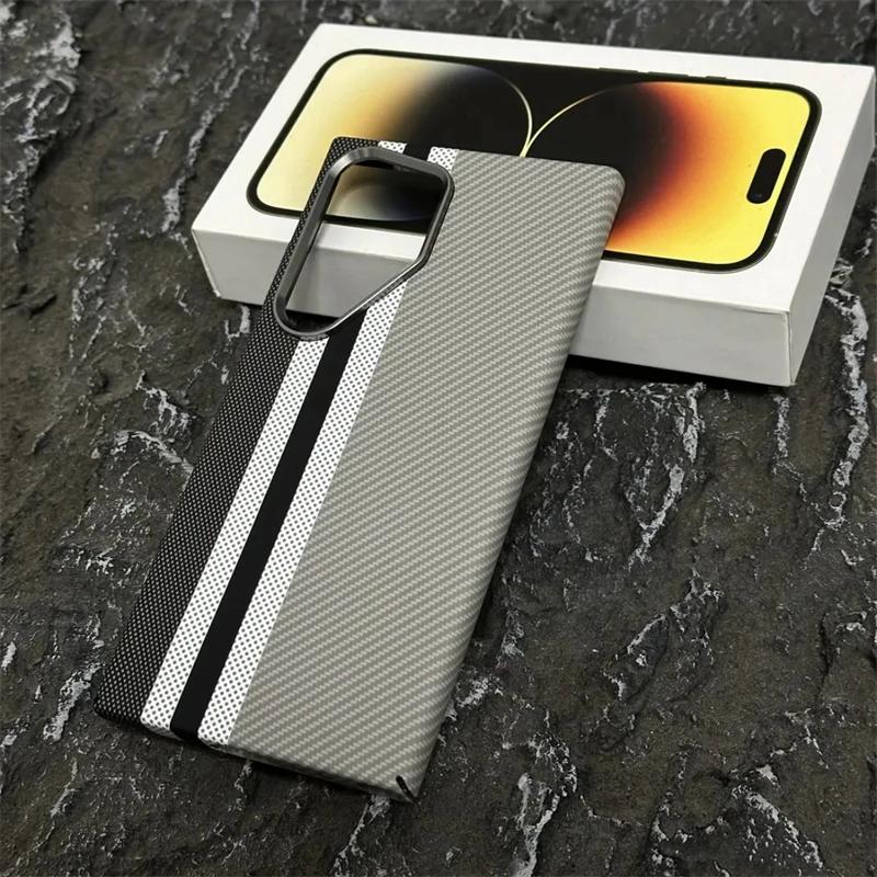 

Чехол Magsafe из тонкого кевларового материала в богемном стиле с защитой от падений для Samsung S25 Ultra S24 Plus, оригинальный чехол из углеродного волокна с магнитным покрытием For Galaxy S25 Ultra