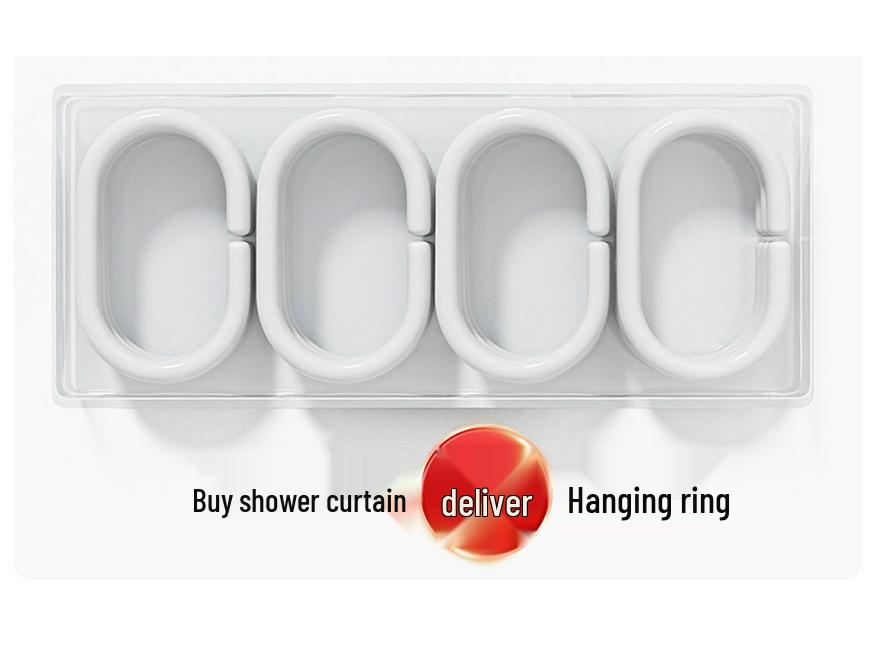 Eco-friendly EVA Splash-proof Shower Curtain with Thickened Water Barrier