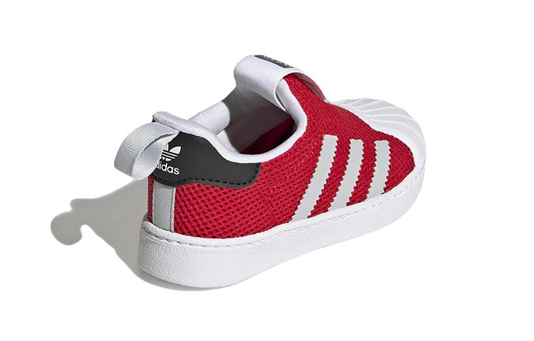 adidas Originals SUPERSTAR 360 Casual Low Top Skateboard Shoes Red Infant And Toddler GZ5036