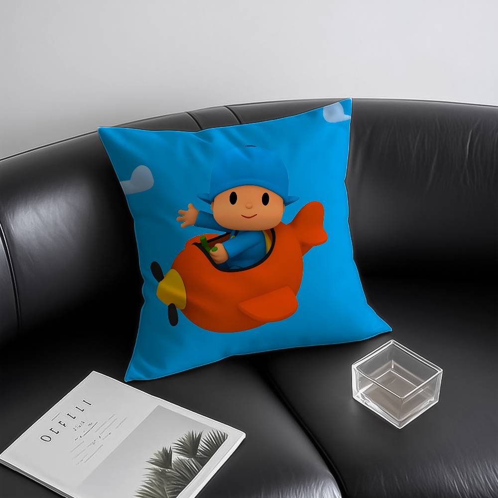 Cute BBoyGirlPPocoyo Pillow Case Antidustmite Invisible zipper Sofa Bed